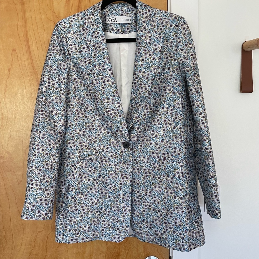 Zara Floral Blazer